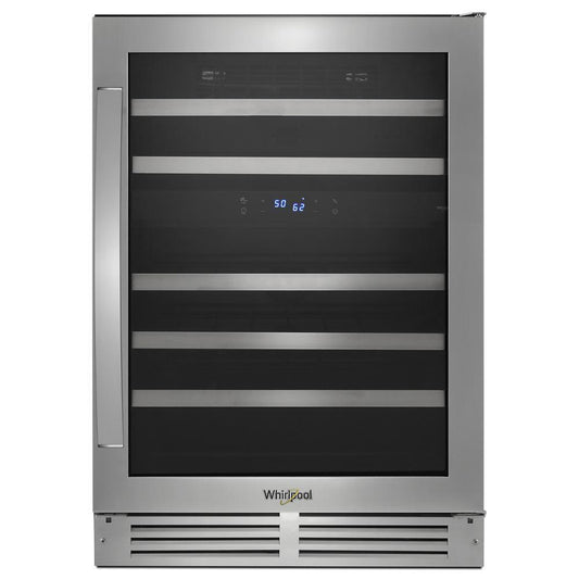 WHIRLPOOL WUW55X24HS Whirlpool 24-inch Wide Undercounter Wine Center With 46-bottle W...