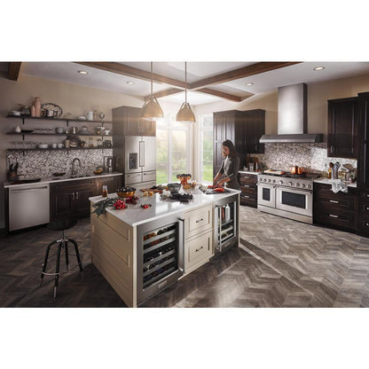 KITCHENAID KUBR314KSS 24"" Beverage Center With Glass Door and Metal-front Racks - STAINLE...