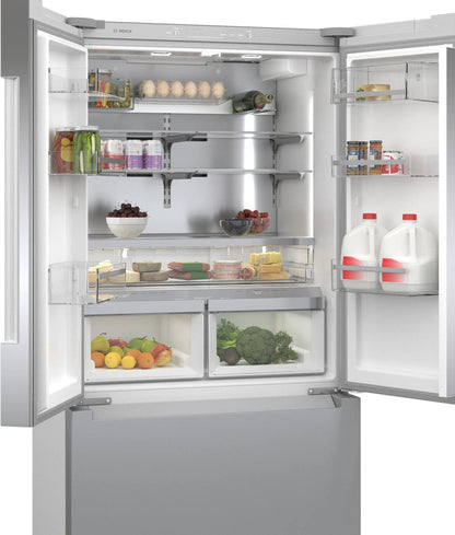 BOSCH B36CT81ENS 800 Series French Door Bottom Mount Refrigerator 36"" Easy Clean STA...