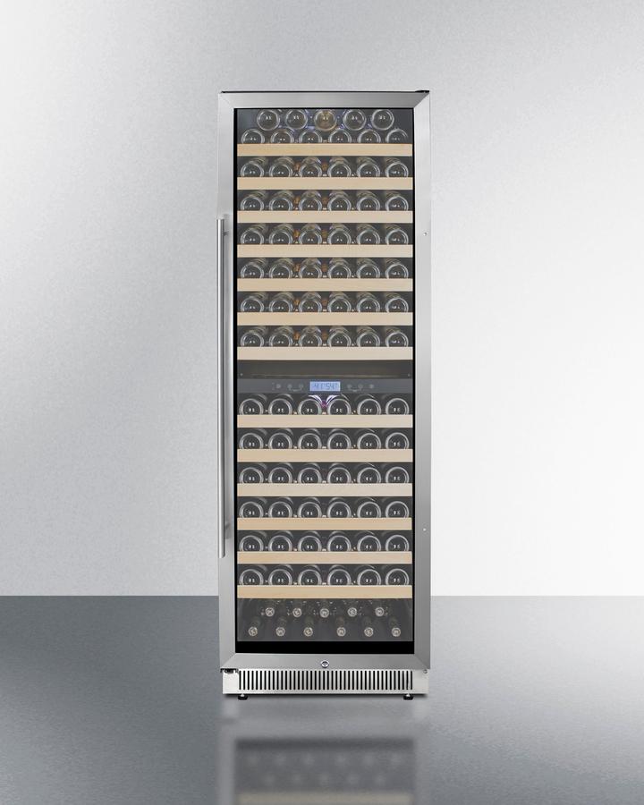 SUMMIT SWC1966B Summit 24"" Wide Dual Zone Wine Cellar
