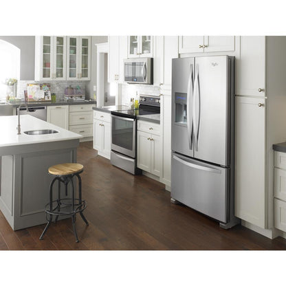 WHIRLPOOL WRF555SDFZ 36-inch Wide French Door Refrigerator In Fingerprint-resistant STAI...