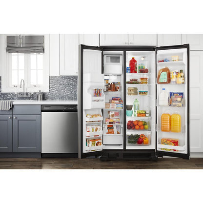 AMANA ASI2175GRS Amana 33-inch Side-by-side Refrigerator With Dual Pad External I...