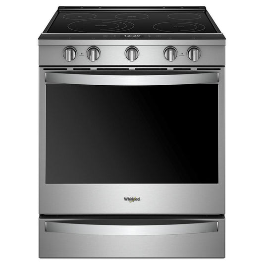 WHIRLPOOL WEE750H0HZ Whirlpool 30-inch,6.4 Cu Ft, Electric Slide-in Range With 5 ELEMENT...