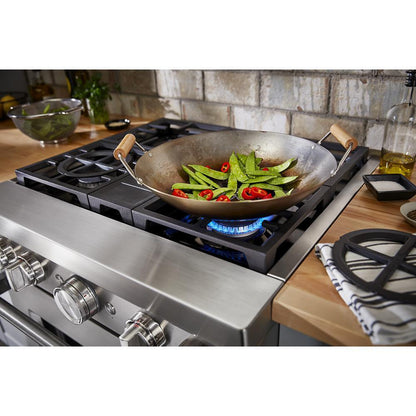 KITCHENAID KFDC500JSS Kitchenaid 30'' Smart Commercial-style Dual Fuel Range With 4 BU...