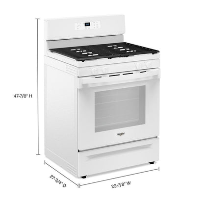 WHIRLPOOL WFGS3530RW Whirlpool 30-inch Self Clean Gas Range With No Preheat Mode