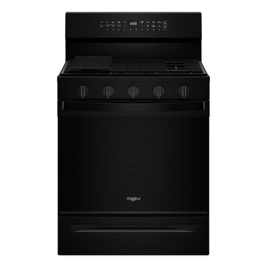 WHIRLPOOL WFGS7530RB 30-inch Smart Gas Range With Air Cooking Technology, Steam/self CLE...