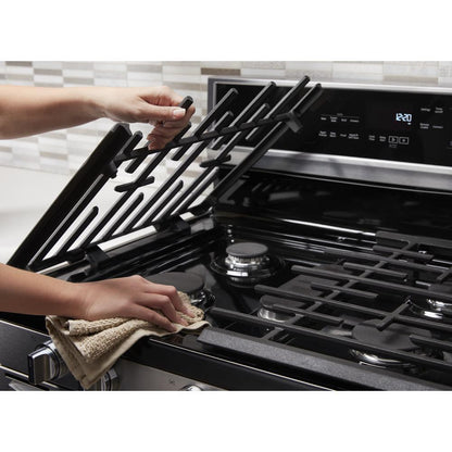WHIRLPOOL WFG975H0HZ Whirlpool 30-inch,5.8 Cu Ft, Gas Freestanding Range With 5 Burners ...
