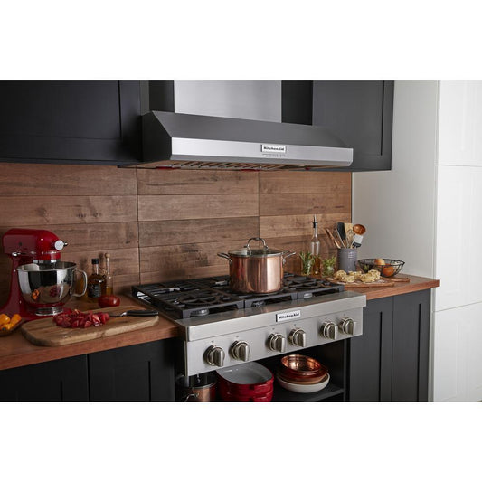 KITCHENAID KCGC506JSS Kitchenaid 36'' 6-burner Commercial-style Gas Rangetop - STAINLE...