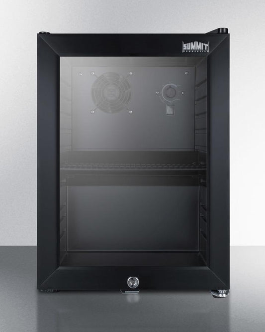 SUMMIT SCR114L Compact Commercial Beverage Center With Glass Door, Lock, and BLACK...