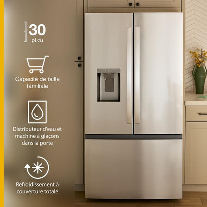 WHIRLPOOL WRFF3536SV 36-inch French Door Refrigerator With In-door Water and Ice Maker -...