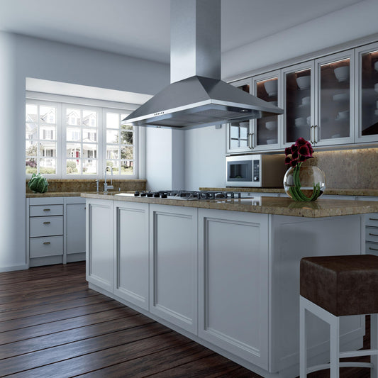 XO APPLIANCE XOBI42SC XO Appliance 42"" 600/395 Cfm Italian Made Island Range Hood Stainless