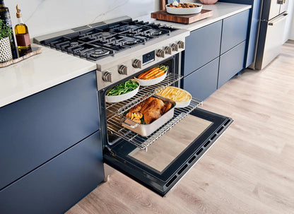 BOSCH HDS8655U 800 Series Dual Fuel Freestanding Range 36'' Stainless Steel Hds8655u