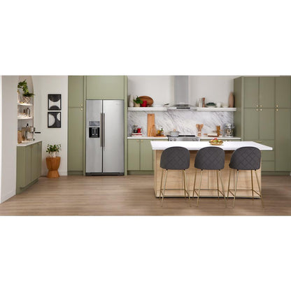 KITCHENAID KRSC700HBS 19.9 Cu Ft. Counter-depth Side-by-side Refrigerator With Exterior I...