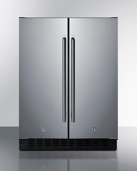 SUMMIT FFRF24SS Summit 24"" Wide Built-in Refrigerator-freezer