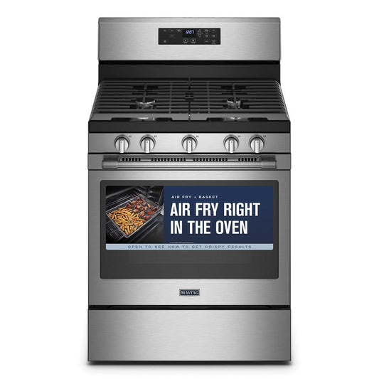 MAYTAG MGR7700LZ Maytag Gas Range With Air Fryer and Basket - 5.0 Cu. Ft.