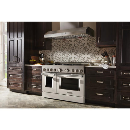 KITCHENAID KVWC958KSS 48'' 585 or 1170 Cfm Motor Class Commercial-style Wall-mount CANOPY...