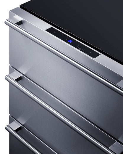 SUMMIT SP6DS3D Summit 24"" Wide Built-in 3-drawer All-refrigerator