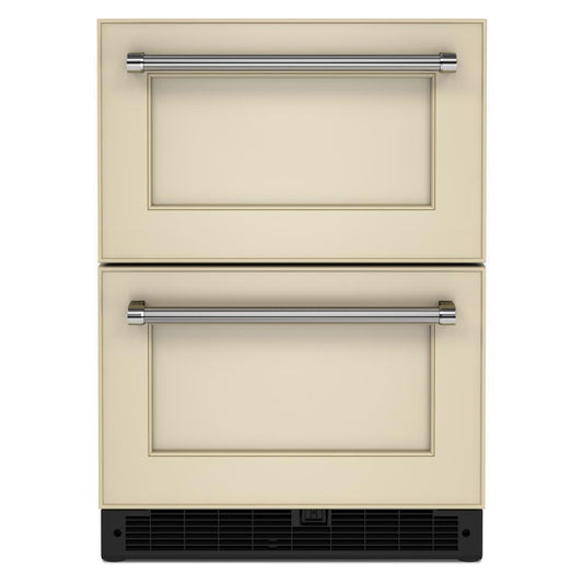 KITCHENAID KUDR204KPA 24"" Panel-ready Undercounter Double-drawer Refrigerator - Panel REA...