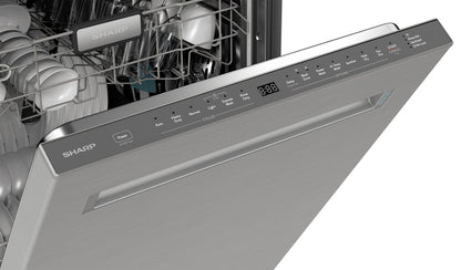 SHARP SDW6767HS Sharp 24 In. Slide-in Smart Dishwasher