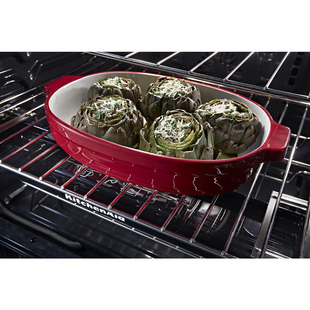 KITCHENAID KSGG700ESS Stainless Steel Kitchenaid 30-inch 5-burner Gas Slide-in CONVECT...