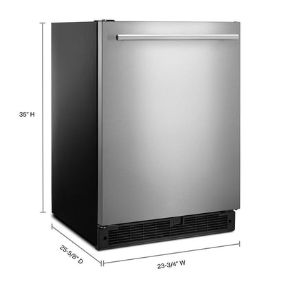 WHIRLPOOL WUR35X24HZ Whirlpool 24-inch Wide Undercounter Refrigerator With Towel Bar ...