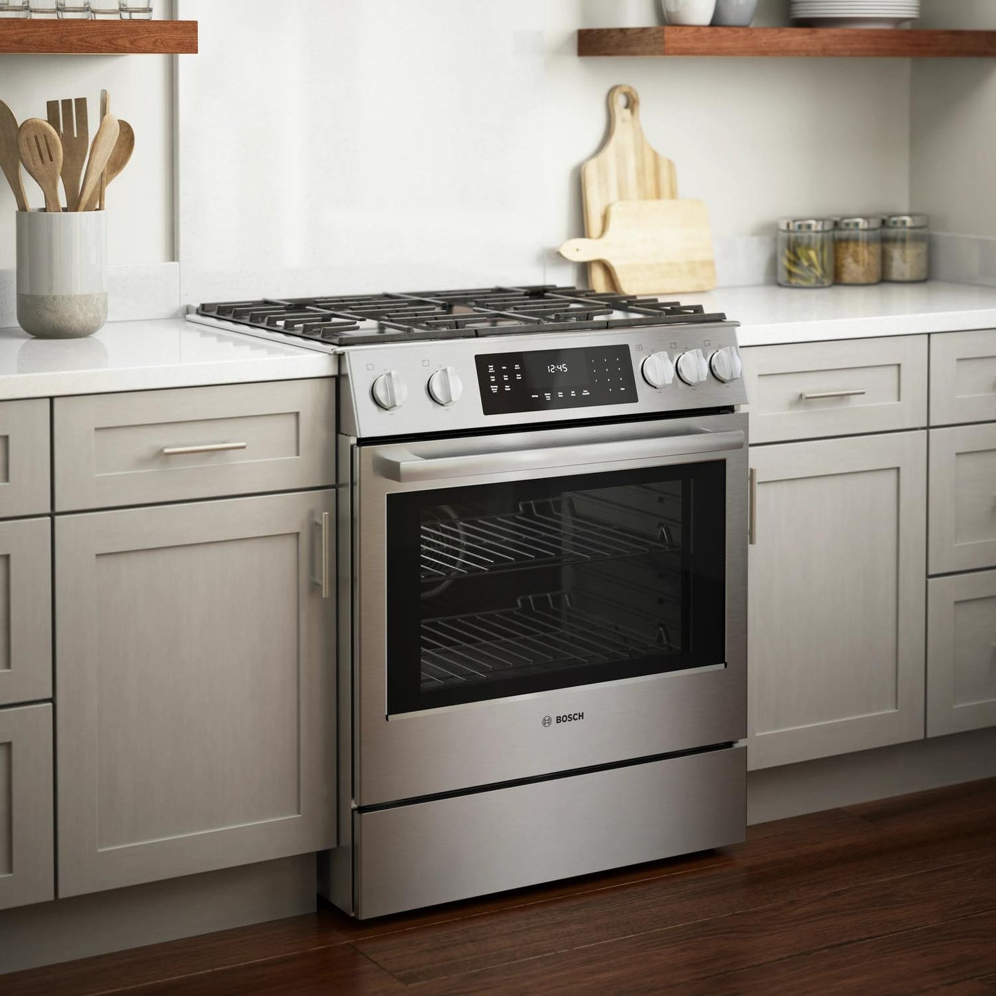 BOSCH HGI8056UC Bosch Gas Slide-in Range 30'' Stainless Steel