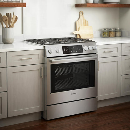 BOSCH HGI8056UC Bosch Gas Slide-in Range 30'' Stainless Steel