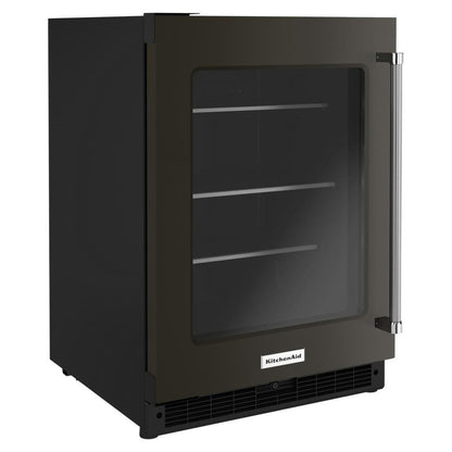 KITCHENAID KURL314KBS 24"" Undercounter Refrigerator With Glass Door and Shelves With META...