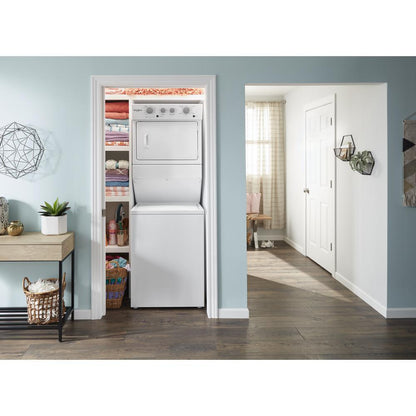 WHIRLPOOL WGT4027HW Whirlpool 3.5 CU.FT Gas Stacked Laundry Center 9 Wash Cycles AND...