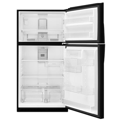 WHIRLPOOL WRT541SZDB Black Whirlpool 33"" Wide Top-freezer Refrigerator With Optional ...