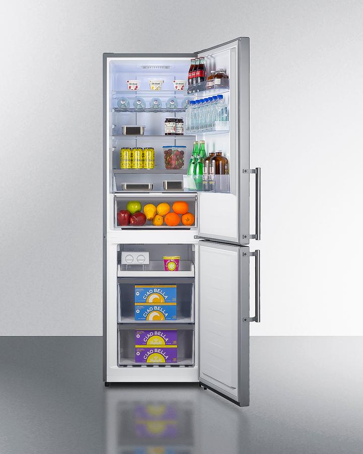 SUMMIT FFBF235PL Summit 24"" Wide Bottom Freezer Refrigerator
