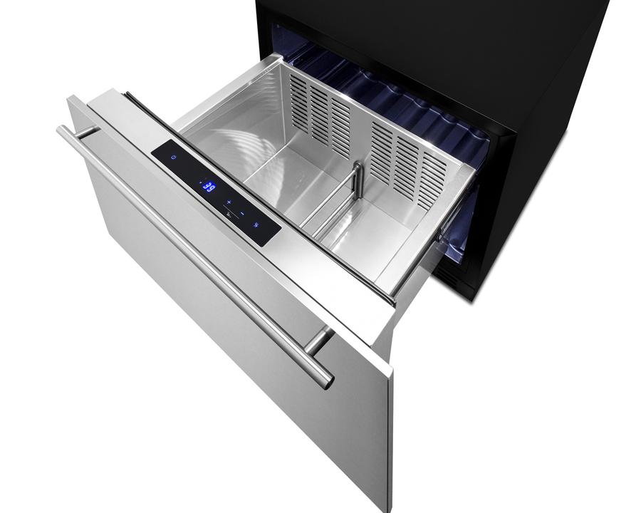 SUMMIT FF1DSS24 Summit 24"" Wide Built-in Drawer Refrigerator
