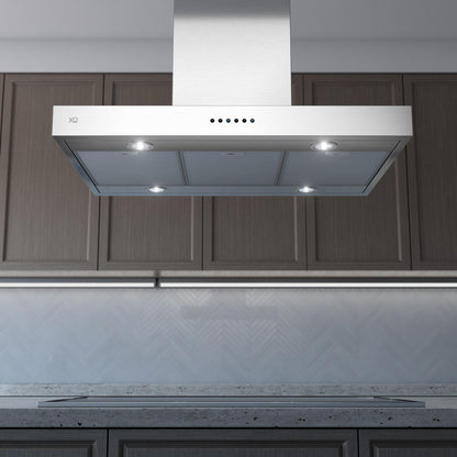 XO APPLIANCE XORI42SC XO Appliance 42"" 600/395 Cfm Italian Made Island Range Hood Stainless
