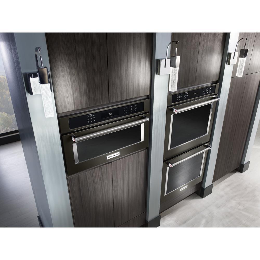 KITCHENAID KMBP100EBS 30"" Built In Microwave Oven With Convection Cooking - Black Stainless