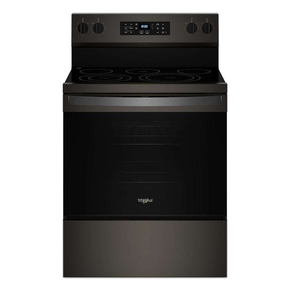 WHIRLPOOL WFES5030RV 30-inch Electric Range With Air Fry and Air Baking, Self Cleaning, ...