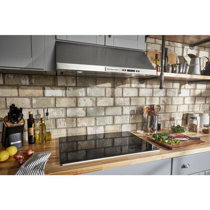 KITCHENAID KCES950KSS 30"" Electric Cooktop With 5 Elements and Touch-activated Controls
