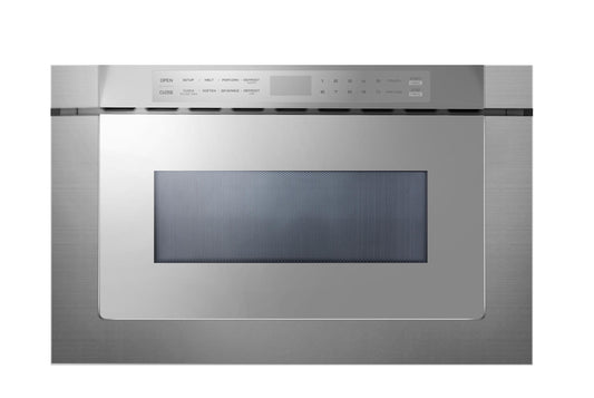 XO APPLIANCE XOMWD24SM XO Appliance 24"" Built-in Microwave Drawer - Silver Mirror Finish