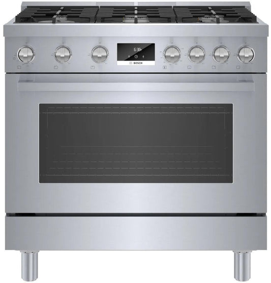 BOSCH HGS8655UC 800 Series Gas Freestanding Range 36'' Stainless Steel Hgs8655uc