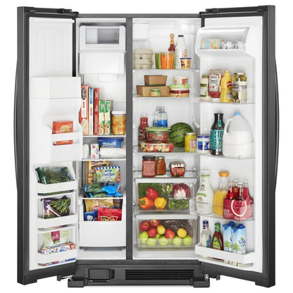 WHIRLPOOL WRS331SDHB Whirlpool 33-inch Wide Side-by-side Refrigerator - 21 Cu. Ft. - ...