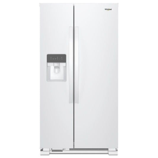 WHIRLPOOL WRS315SDHW Whirlpool 36-inch Wide Side-by-side Refrigerator - 25 Cu. Ft. - ...