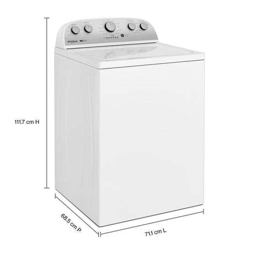 WHIRLPOOL WTW4957PW 3.8-3.9 Cu. Ft. Whirlpool Top Load Washer With Removable Agitator