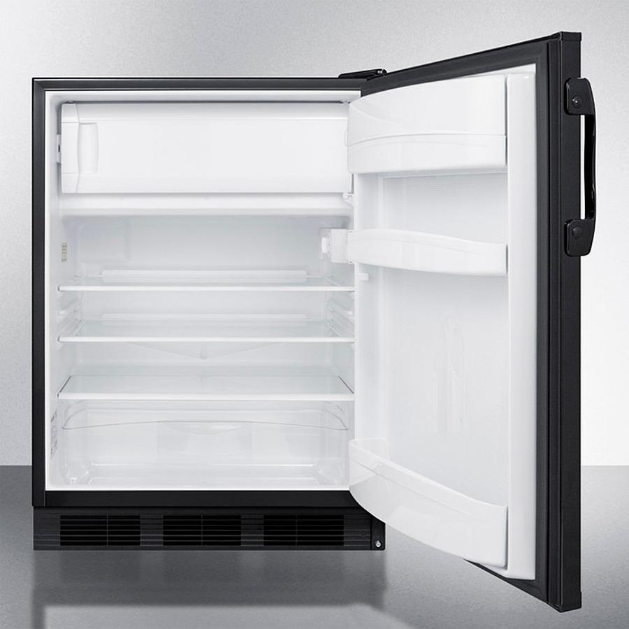 SUMMIT CT66BK Freestanding Refrigerator-freezer for General Purpose Use, With DUA...