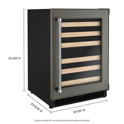KITCHENAID KUWR214KPA 24"" Panel-ready Undercounter Wine Cellar With Wood-front Racks - PA...