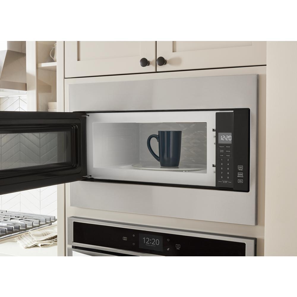 WHIRLPOOL WMT55511KS 1.1 Cu. Ft. Built-in Microwave With Standard Trim Kit - 19-1/8"" Height