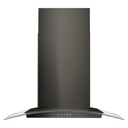 WHIRLPOOL WVW51UC0HV Whirlpool 30"" Concave Glass Wall Mount Range Hood
