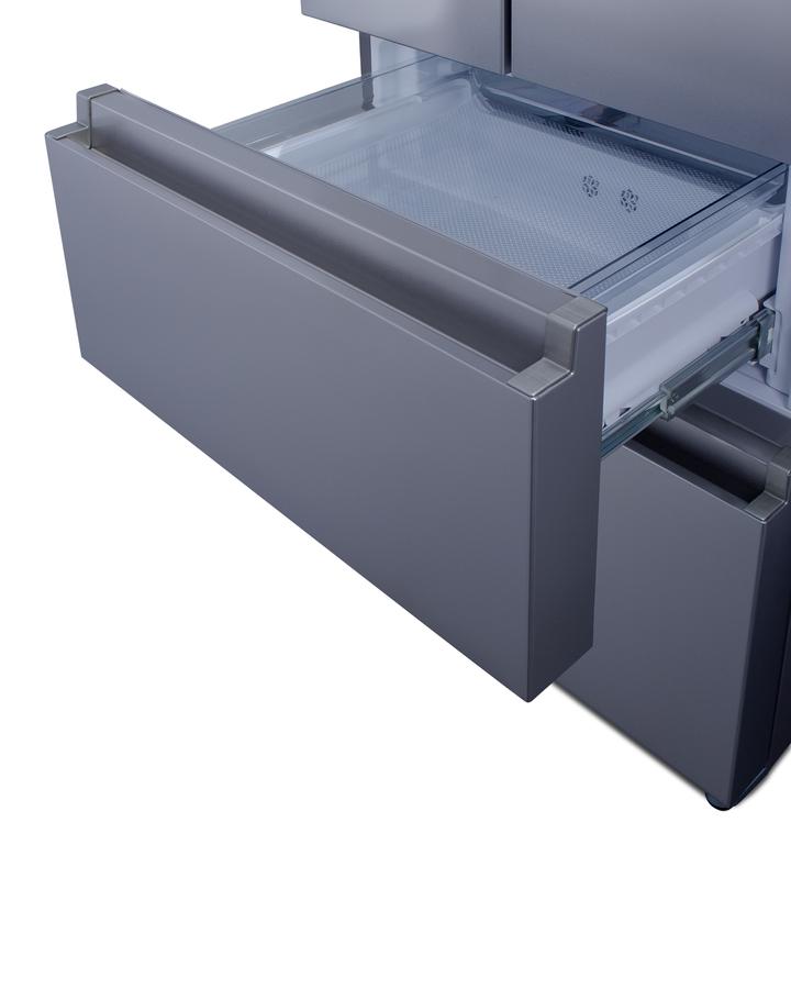 SUMMIT FDRD152PL Summit 27.5"" Wide French Door Refrigerator-freezer
