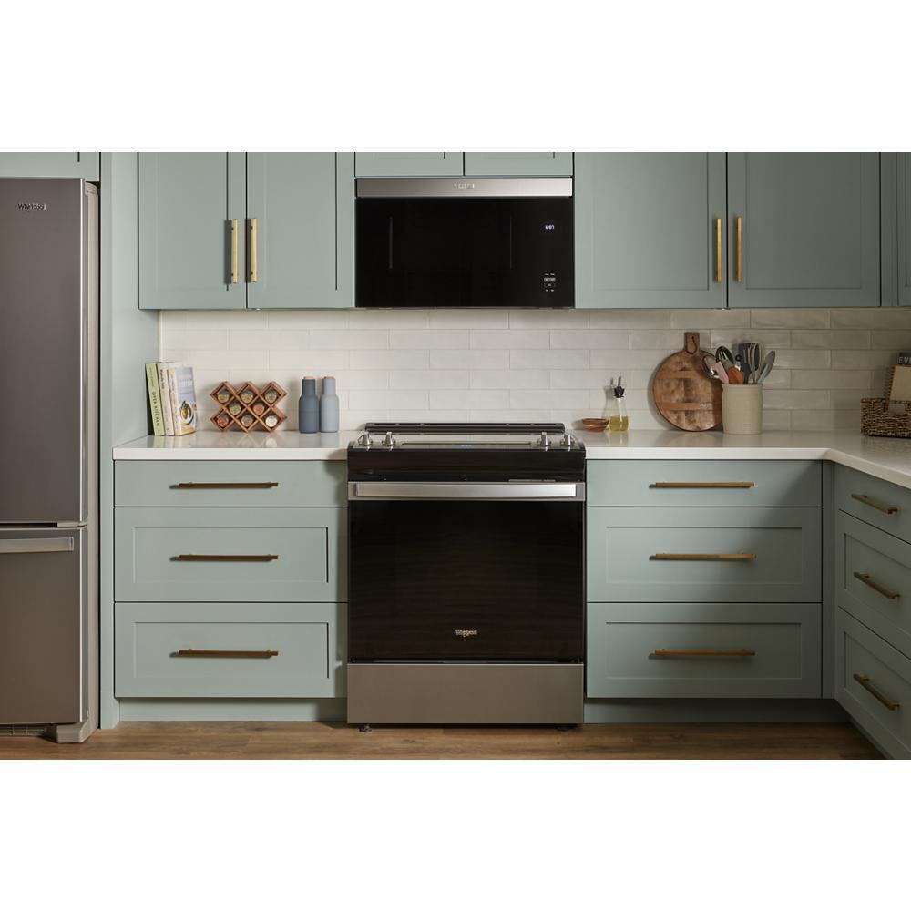 WHIRLPOOL WMMF5930PZ 1.1 Cu. Ft. Flush Mount Microwave With Turntable-free Design