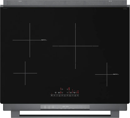 BOSCH HII8047U 800 Series Induction Slide-in Range 30'' Black Stainless Steel HII8...