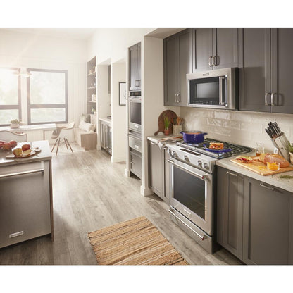 KITCHENAID KSGB900ESS Stainless Steel Kitchenaid 30-inch 5 Burner Gas Convection SLIDE...