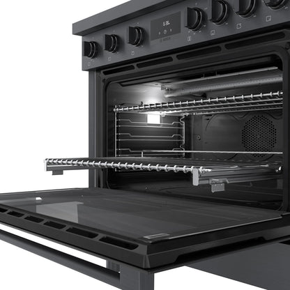 BOSCH HGS8645UC 800 Series Gas Freestanding Range 36'' Black Stainless Steel Hgs8645uc